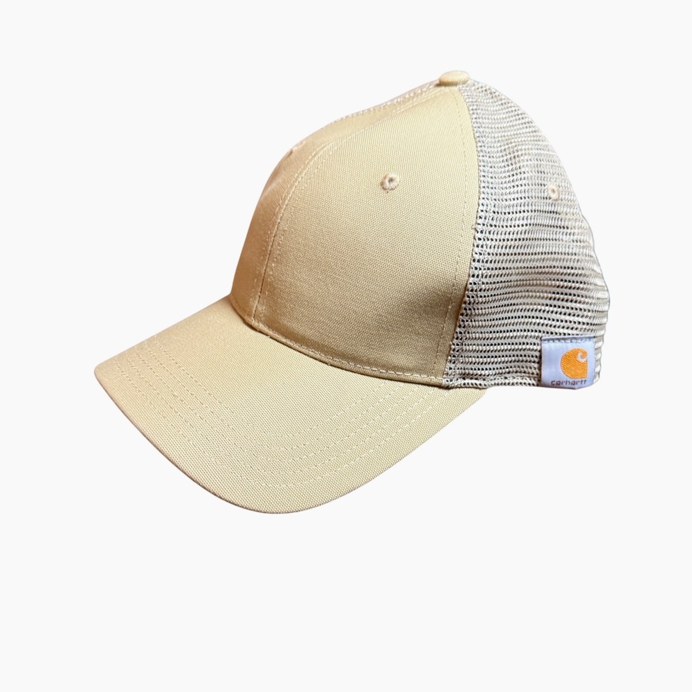 Carhartt Trucker Hat Mens OSFA Tan Mesh Back Snapback Cap 103056 253 Workwear